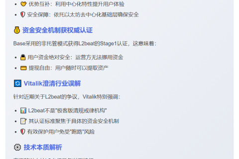 Vitalik赞Base为以太坊最佳扩展方案