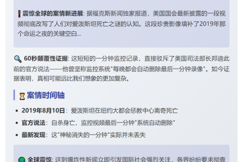 福克斯获爱泼斯坦案新视频