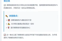 美联储重申2%通胀目标