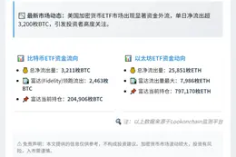 美比特币ETF单日流出3211枚