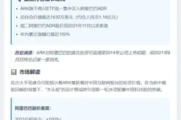 "木头姐"首持阿里 持仓超1600万美元