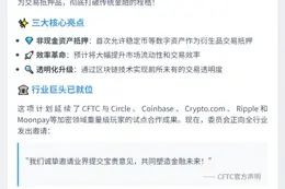 美CFTC启动稳定币抵押品计划