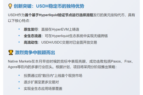 Hyperliquid上线USDH稳定币