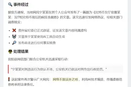 网民AI编造“比特币女厅官”被处罚