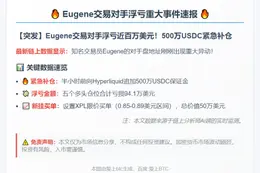 Eugene对手盘浮亏94.1万美元