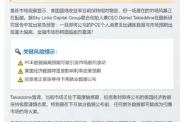 PCE数据偏差或致市场巨震