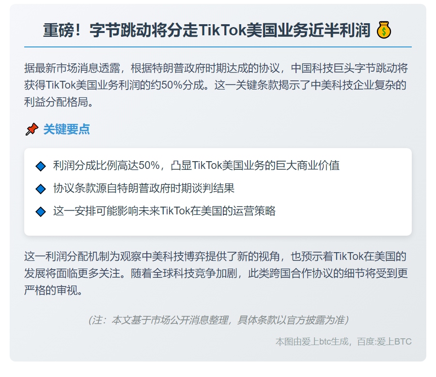 字节跳动分走TikTok美国半数利润