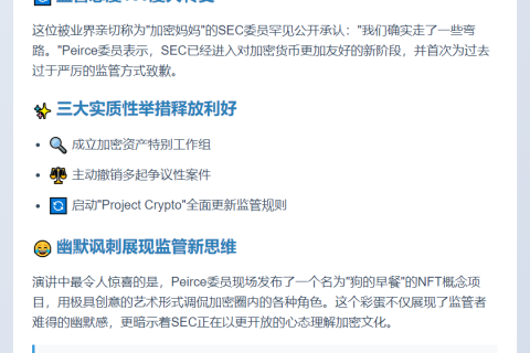 SEC委员呼吁加速加密监管改革