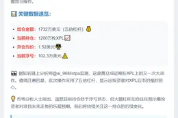 黄立成XPL加仓至1732万美元
