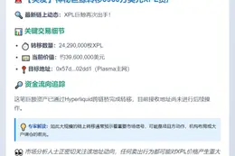 巨鲸转移2429万XPL至Plasma主网