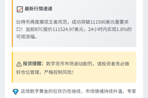 BTC突破11.15万美元