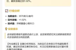 黄金涨破3570美元