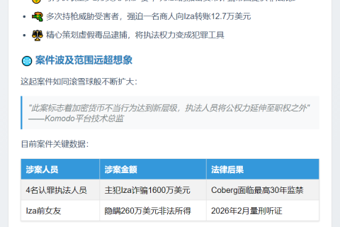 前警长认罪合谋敲诈"币圈教父"