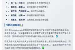 2025全球加密采用指数：印美巴居首