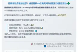 特朗普拟再砍49亿外援