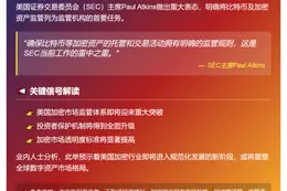 SEC主席：加密资产监管是首要任务