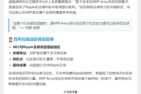 XRP Army助力Ripple对抗SEC