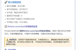 8月Pumpfun新发代币59.5万种