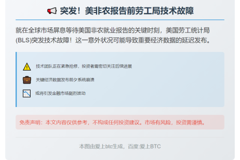 美非农报告前劳工局技术故障