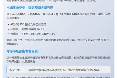 美联储年底或降息三次