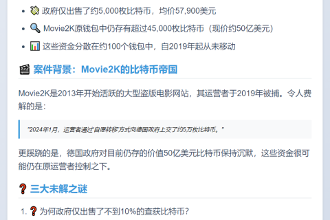 德国政府错失50亿美元比特币