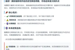 瑞穗：美联储将被迫转向宽松