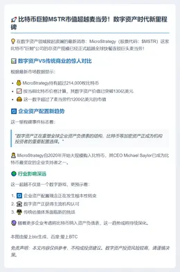 Strategy资产规模超麦当劳