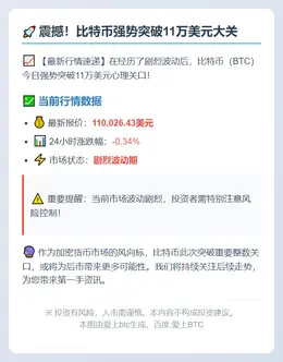 BTC破11万美元