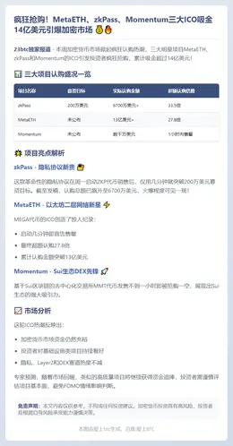 散户投14亿美元抢购三大ICO