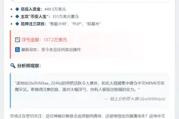 重仓BSC链Meme币24小时亏137万美元