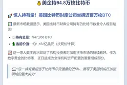 美企持94.8万枚比特币