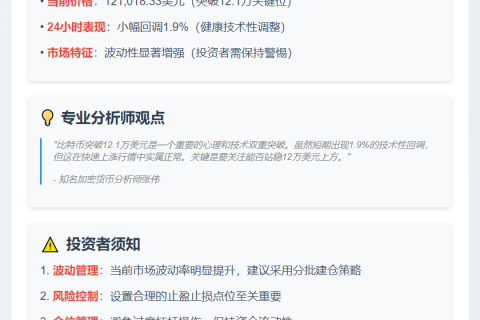 比特币突破12.1万美元