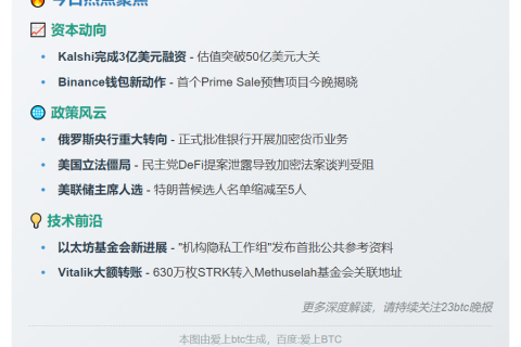 10月10日23btc晚报 | 重要动态速览
