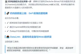 德交所与Chainlink首推机构数据上链