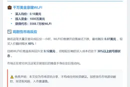 WLFI凌晨斥资1000万美元购币