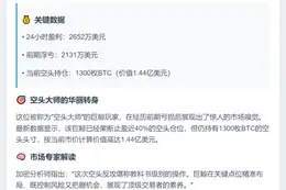 巨鲸24小时盈利2652万美元