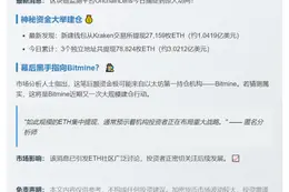 Bitmine关联地址增持7.8万ETH