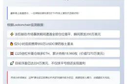 鲸鱼ETH多单回本，亏损200万后翻盘