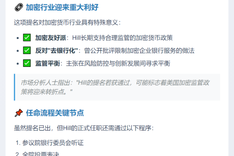 特朗普提名Travis Hill任FDIC主席
