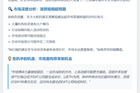 新火科技CEO：急跌反弹是牛市常态