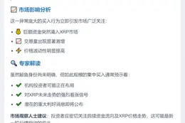 鲸鱼48小时狂购2.5亿XRP