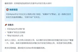 币安Alpha上线“哈基米”“修仙”
