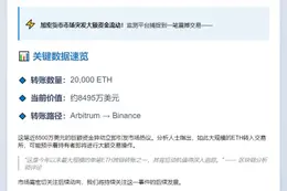 2万ETH转至币安