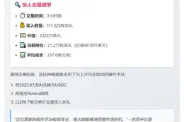 黑客狂购11万枚SOL，豪掷2323万美元