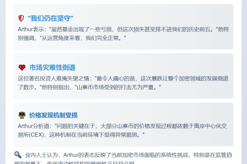 "DeFiance创始人：基金亏损，加密市场倒退"