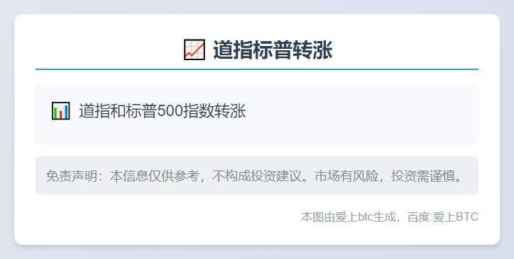道指标普转涨