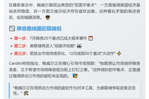 鲍威尔暗示降息 市场蓄势待发