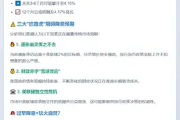 美债收益率料居高不下，通胀与债务压力削弱降息预期