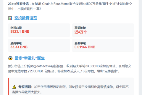 最大空投33BNB却亏200BNB