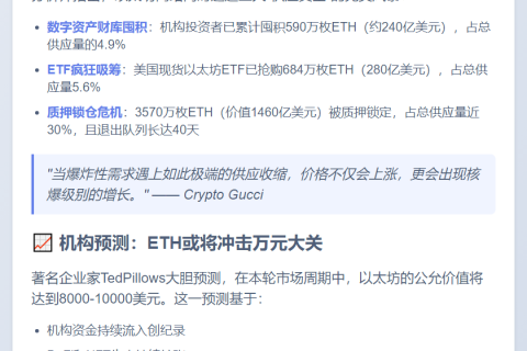 40% ETH锁定，价格或"核爆"上涨